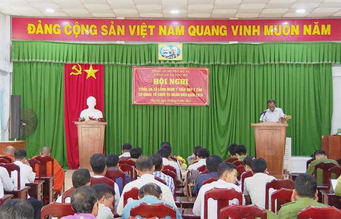 Diễn đàn công an xã lắng nghe ý kiến nhân dân  (26-09-2024)